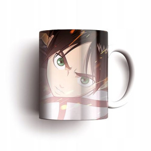 Kubek Manga Anime Attack on Titan Eren Levi Mikasa