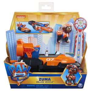 Zestaw z figurką Psi Patrol Film Pojazdy Bohaterów Deluxe Zuma