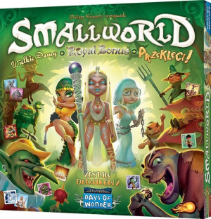 Gra Small World: Zestaw dodatków 2 - Wielkie damy + Royal Bonus + Przeklęci