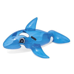 Delfin do pływania z uchwytami Transparentny 1.57m x 94cm