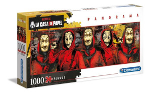 Puzzle 1000 elementów Panorama Netflix Dom z papieru