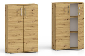 Regał Komoda 3 półki RELIC 2D 110x60x32 dąb artisan