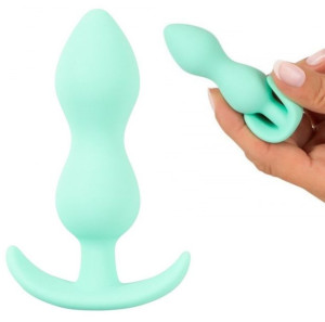 Korek analny 8,2cm Cuties siliknowy zielony