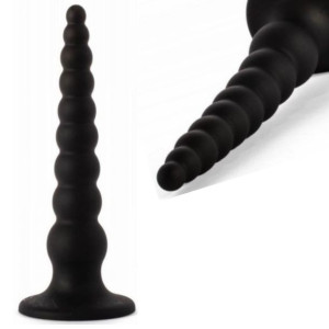 Długi Korek analny Sonda z przyssawką Koralik 24cm