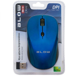 MYSZ myszka BEZPRZEWODOWA USB PC SMART TV MB-10 Niebieska