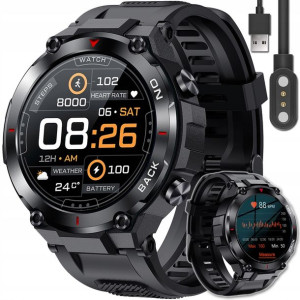 Smartwatch Zegarek Z Gps Duża Bateria Ip68 Menu Pl