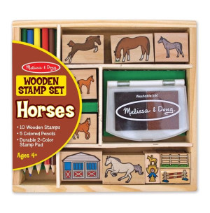 Melissa and Doug - Zestaw stempelków Konie