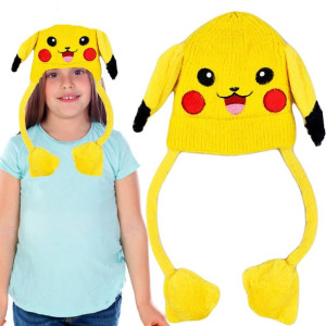 Czapka Zimowa Z Ruchomymi Uszami Pikachu