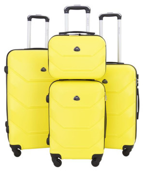 Walizki Komplet 4w1 Model Gravitt 0950 Żółty