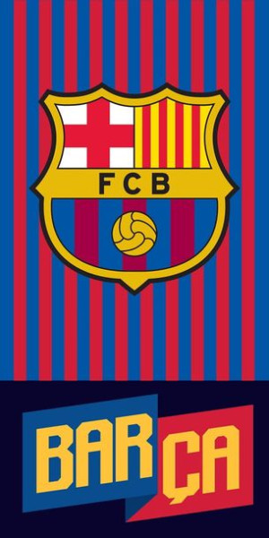 RĘCZNIK klub FC BARCELONA 70x140 FCB Barca Lewy