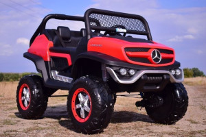 Pojazd Mercedes BENZ UNIMOG Czerwony