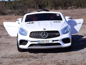 Auto samochód pojazd na akumulator Mercedes AMG SL65 Biały