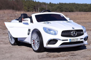 Auto samochód pojazd na akumulator Mercedes Benz AMG SL65 S Biały