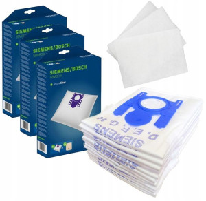 12x Worki Do Odkurzacza Typ G Siemens Vsq5x1230 Sbmb01k