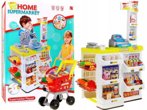 Supermarket Sklep Stragan Dla Dzieci Kasa + Koszyk