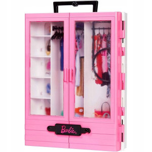 Barbie Przenośna Szafa Na Ubrania Gbk11