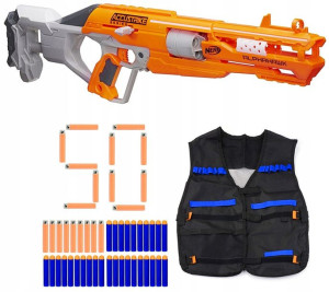 Nerf Snajperka Alphahawk Celna + Kamizelka Dodatki