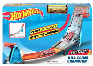 Hot Wheels Tor Samochodowy Garaż Wyrzutnia + Autko