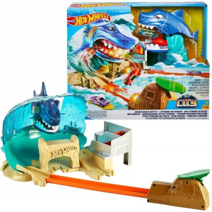 Hot Wheels Tor Samochodowy Atak Rekina + Auto