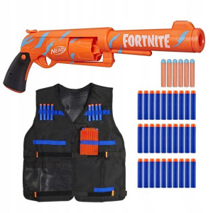 Nerf Fortnite Rewolwer 6-sh F2678 + Dodatki