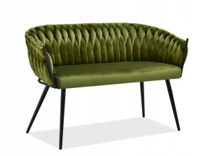 Mała Sofa Dwuosobowa Do Przedpokoju Rosa Jasnozielony
