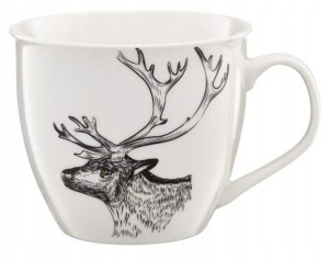 Ambition Duży Kubek Porcelanowy Wild Deer 550ml