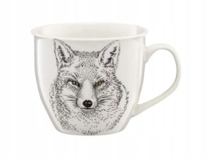 Ambition Duży Kubek Porcelanowy Wild Fox 550ml