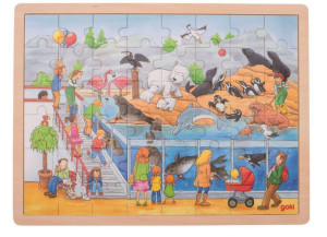 Duże puzzle wizyta w ZOO