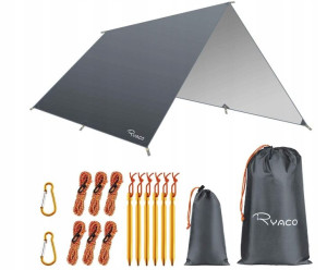 Płachta Biwakowa Tarp 3x3m Plandeka Wodoodporna