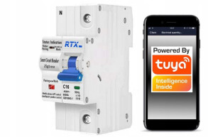 Bezpiecznik sterowany 1x 16A ZigBee TUYA Pomiar En