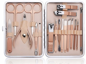 Zestaw Do Manicure Pedicure Do Paznokci 18w1 +etui