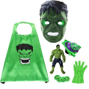 HULK Zestaw 4w1 Maska + Rękawica + Strój