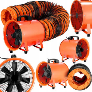 Dmuchawa Przemysłowa 520w + Kanały Pvc 10m 300mm