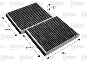 Filtr kabinowy z węglem aktywnym VALEO 715690 CUK25332