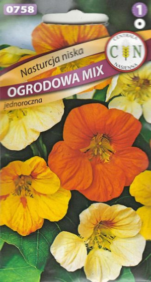 Nasturcja Niska ładne długo kwitnące kwiaty mix kolorów
