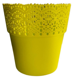 Osłonka Bella 17 limonka na kwiat storczyk kompozycję