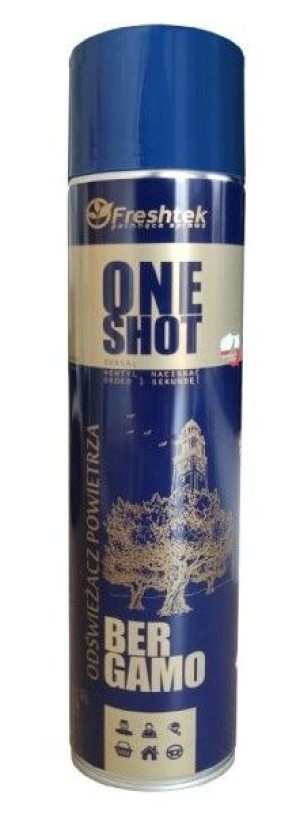 FRESHTEK One Shot Odświeżacz powietr BERGAMO 600ml