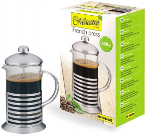 Zaparzacz  tłokowy do kawy , typu FRENCH, 800 ml MAESTRO