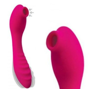 Dwustronny Wibrator Funkcja SSania GRZAŁKA pink