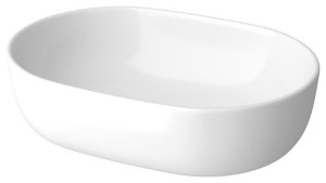 CERSANIT Umywalka ceramiczna nablatowa Moduo 50 owalna
