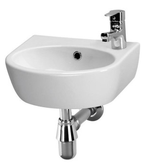CERSANIT Umywalka ceramiczna wisząca Parva 40 cm prawa