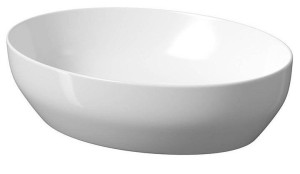 CERSANIT Umywalka ceramiczna nablatowa Larga Elipsa 50x38 cm biała