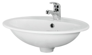 CERSANIT Umywalka ceramiczna wpuszczana Calla owalna 54 cm