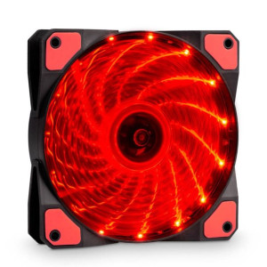 Wentylator do obudowy Akyga AW-12C-BR 120mm czerwony Red 3pin + Molex