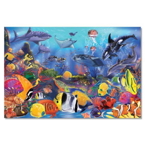 Puzzle podłogowe podwodny świat 48el.