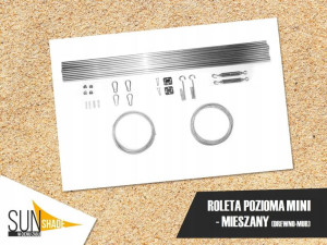 Rolety Rzymskie Mini Zestaw Mieszany Drewno-mur