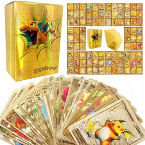 Złote Karty Pokemon Kolekcjonerskie 100 Szt Golden