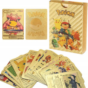 Zołte Karty Pokemon Zestaw 30szt Kolekcjonerskie