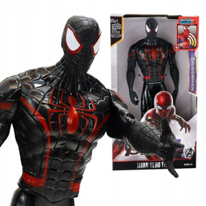 Duża Ruchoma Figurka Spiderman 30cm Dźwięk Światło