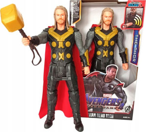 Duża Figurka Thor 30cm Dźwięk Światło Interaktywna